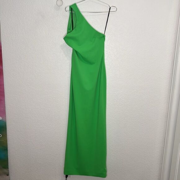 New Solace London SAREN ONE SHOULDER CREPE MAXI DRESS US Size 8 - Picture 2 of 16